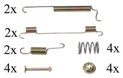 A.B.S. Accessory Kit, brake shoes 0795Q  CHEVROLET,DAEWOO,MATIZ (M200, M250),SPARK M200 M250,SPARK M150,Matiz Schrägheck (M100, M150)