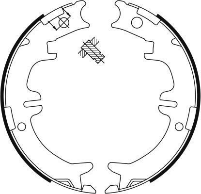 Brake Shoe Kit, Parking Brake 9114 ABS