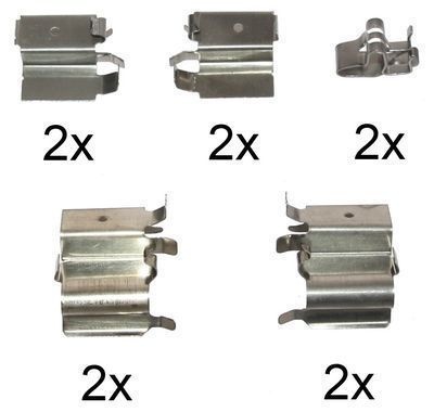 A.B.S. Accessory Kit, disc brake pads 1240Q TOYOTA,MAZDA,MITSUBISHI,RAV 4 II (CLA2_, XA2_, ZCA2_, ACA2_),323 F VI (BJ),FAMILIA VI (BJ)