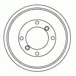 A.B.S. Brake Drum 2281-S Rear Brakes,Drum Brake ROVER,ZASTAVA,AUSTIN,MINI,Yugo Florida,Mini Schrägheck,Mini II,Mini Kombi,Mini I Kastenwagen