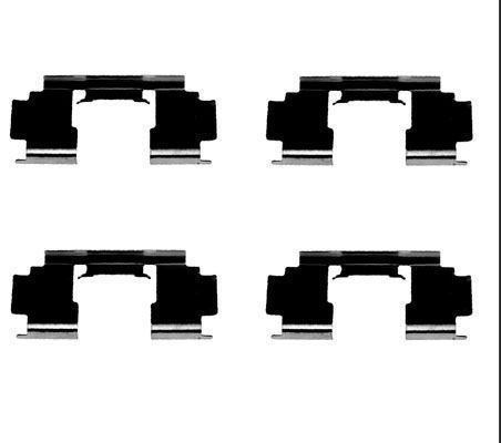 A.B.S. Accessory Kit, disc brake pads 1276Q HONDA,ROVER,MG,CIVIC VII Hatchback (EU, EP, EV),CIVIC VI Hatchback (EJ, EK),CIVIC VI Fastback (MA, MB)