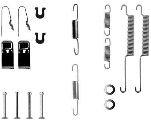 A.B.S. Accessory Kit, brake shoes 0654Q  HONDA,CIVIC VI Hatchback (EJ, EK),CIVIC VI Fastback (MA, MB),CIVIC VI Stufenheck (EJ, EK),CIVIC V Coupe (EJ)
