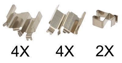 A.B.S. Accessory Kit, disc brake pads 1244Q MAZDA,SUZUKI,MX-5 II (NB),MX-5 I (NA),MX-5 III (NC),Grand Vitara II SUV (JT, TE, TD)