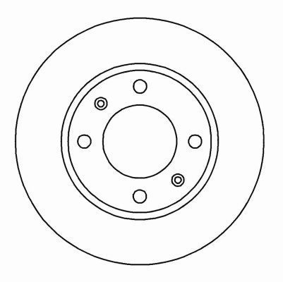 A.B.S. Brake disc solid 16876 Brake rotor,Brake discs PEUGEOT,CITROËN,206 Schrägheck (2A/C),206 CC (2D),106 II Schrägheck (1A_, 1C_),206 SW (2E/K)