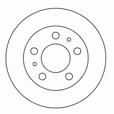 A.B.S. Brake disc solid 15915 Brake rotor,Brake discs VOLVO,240 Kombi (P245),240 (P242, P244),260 Limousine (P262, P264),260 Kombi (P265)