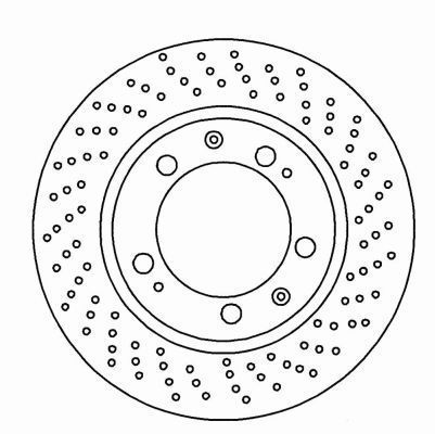 Abs Porsche 911 (993) Brake Disc Coated 16491 16491 New