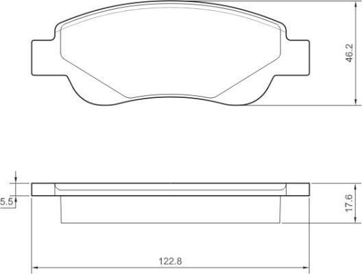 A.B.S. Brake pad set without integrated wear sensor 37483 Brake pads,Brake pad set, disc brake PEUGEOT,TOYOTA,CITROËN,107 Schrägheck (PM_, PN_),108
