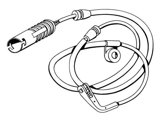 Warning Contact, brake pad wear 39592 ABS