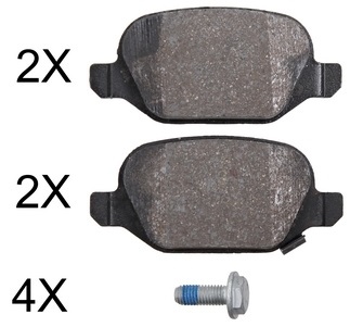 Brake Pad Set, Disc Brake 37968 ABS