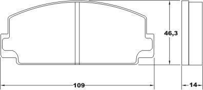 Brake Pad Set, disc brake 36065 ABS