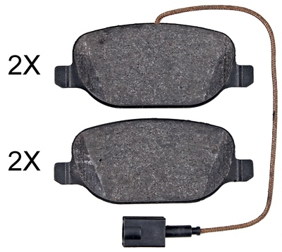 Brake Pad Set, disc brake 35084 ABS