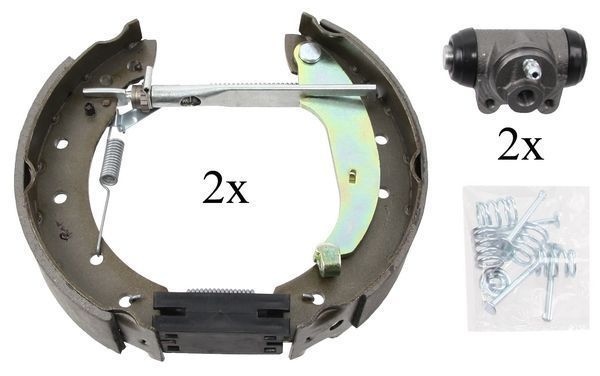 A.B.S. Brake Set, drum brakes with accessories 111419 RENAULT,DACIA,CLIO II (BB0/1/2_, CB0/1/2_),TWINGO I (C06_),TWINGO I Kasten (S06_)