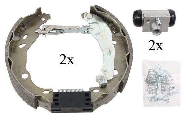A.B.S. Brake Set, drum brakes with accessories 111421 RENAULT,DACIA,CLIO II (BB0/1/2_, CB0/1/2_),CLIO II Kasten (SB0/1/2_),Thalia I (LB_)