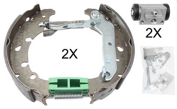 A.B.S. Brake Set, drum brakes with accessories 111428 FORD,MAZDA,Fiesta Mk5 Schrägheck (JH1, JD1, JH3, JD3),FUSION (JU_),STREET KA (RL2)