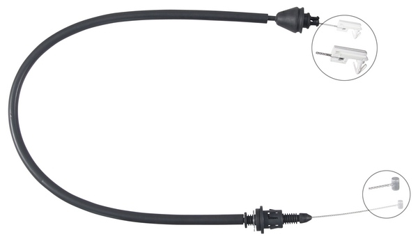 A.B.S. Throttle Cable K37540 Accelerator Cable RENAULT,Scénic I (JA0/1_, FA0_),MEGANE I (BA0/1_),MEGANE I Grandtour (KA0/1_),MEGANE I Classic (LA0/1_)