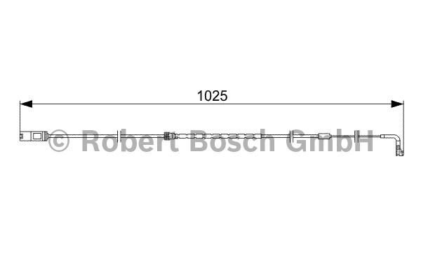 BOSCH Brake Pad Wear Sensor 1 987 473 026 Brake Wear Indicator,Brake Wear Sensor BMW,X5 (E70),X6 (E71, E72)