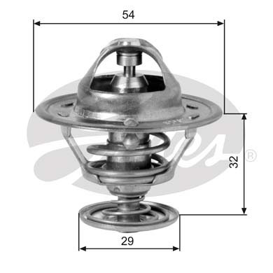 GATES Engine thermostat VW,FORD,FIAT TH10981G1 5950116,60800440,60805288 7575956,7656567,C28067,EBC3576,7615237,7656567,1668305,6542383,PP133301