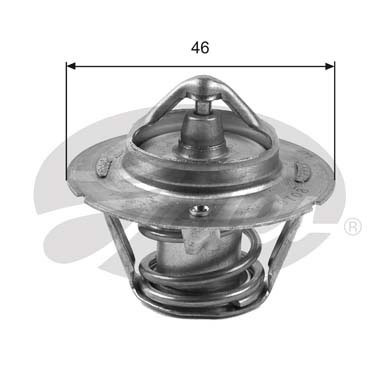 GATES Engine thermostat MITSUBISHI,MINI,CHRYSLER TH30491G1 04573560AB,04693117AA,4573560 4573560AB,4663565,4693117AA,5278144AA,04573560AB,4573560