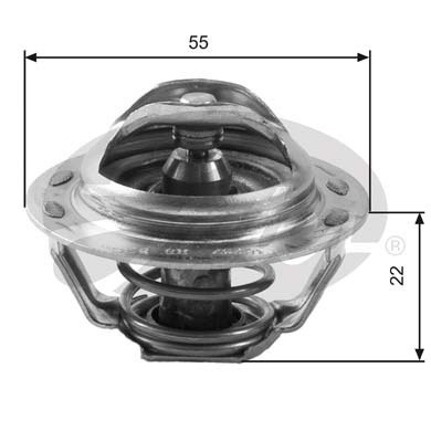 GATES Engine thermostat Opening Temperature: 83°C TH13783G1 Thermostat, coolant,Thermostat FIAT,PEUGEOT,CITROËN,DUCATO Pritsche/Fahrgestell (230)