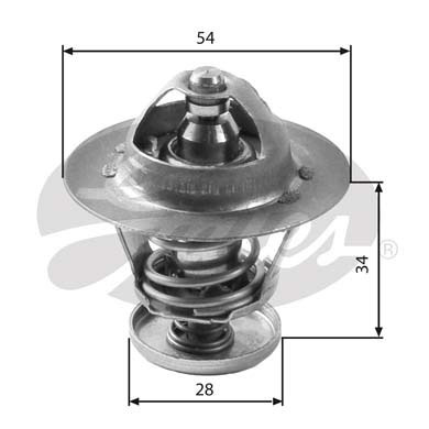 GATES Engine thermostat VW,FORD,FIAT TH26988G1 1338F5,1634187789,9661331580 9661337580,1096283,1373125,1432394,1731770,1731782,2S7Q8A586AC,6C1Q8A586BC