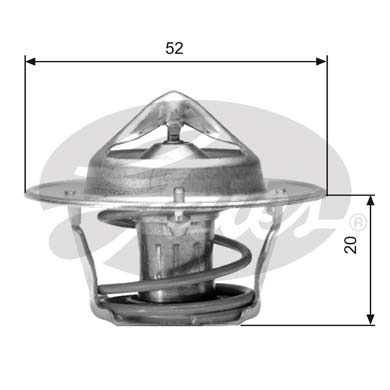 GATES Engine thermostat TOYOTA,NISSAN,HONDA TH04182G1 9004833020,19300679812,9091603016 9091603054,9091603016,9091603054,212002H600,2120085G00