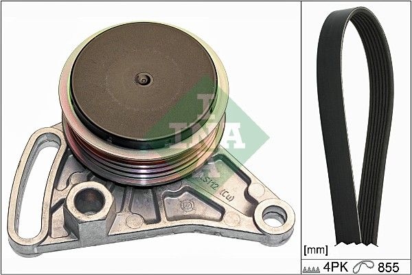INA V-ribbed belt set VW,AUDI,SKODA 529 0099 10 050903137B,050903137C,053903137B 058260511,058260849,058260849A,06B260849A,06B260849B,06B260849C
