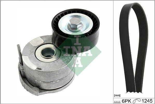 INA V-ribbed belt set FORD 529 0222 10 1682006,1683646,1683960 Serpentine belt kit,Auxiliary belt kit,Poly V-belt kit,V-ribbed belt kit 1768088