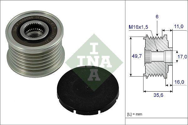 INA Freewheel Clutch MERCEDES-BENZ 535 0016 10 0001500550,0001500650,0001501650 0001501750,0001502450,0001502550,0001502850,0001540650,0001541650