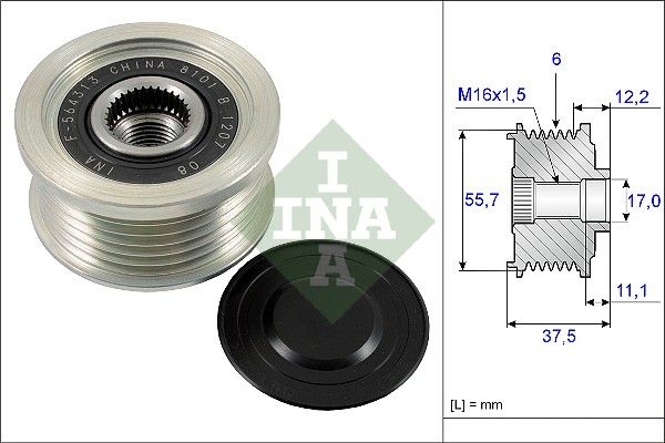 INA Freewheel Clutch Requires special tools for mounting 535 0226 10 Freewheel Clutch Alternator,Flexible Coupling Sleeve OPEL,CHEVROLET,VAUXHALL