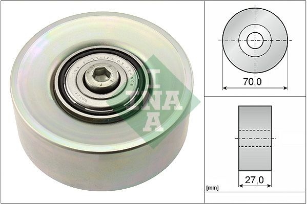 INA Idler Pulley BMW 532 0398 10 11287780124,11287799464,7780124 Guide Pulley,Deflection Pulley,Deflection/Guide Pulley, v-ribbed belt 7799464,7780124