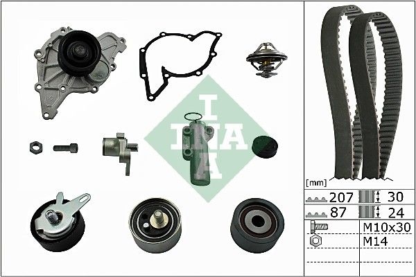 INA Water Pump + Timing Belt Kit VW,AUDI,SKODA 530 0539 30 059109119A,059109119B,059109243D  059109243F,059109243G,059109243J,059109243L,059109244
