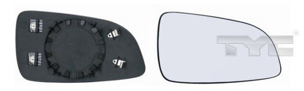 BLIC Wing Mirror Glass Left 6102-02-1271238P Side Mirror Glass,Mirror Glass OPEL,Astra H Schrägheck (A04),Astra H Caravan (A04),Astra H GTC (A04)