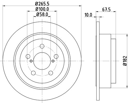 Brake Disc 8DD 355 105-331 Hella Pagid GmbH