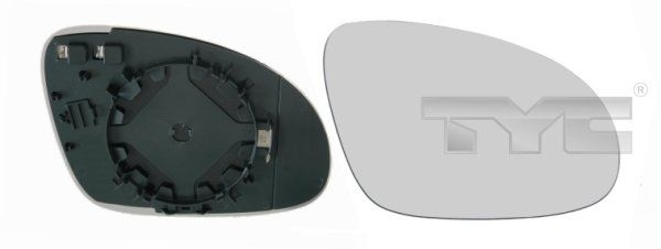 TYC Wing Mirror Glass Left 337-0094-1 Side Mirror Glass,Mirror Glass VW,SKODA,SEAT,Golf V Schrägheck (1K1),Passat Variant (3C5),GOLF PLUS (5M1, 521)