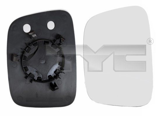TYC Wing Mirror Glass Left 337-0146-1 Side Mirror Glass,Mirror Glass VW,Transporter V Bus (7HB, 7HJ, 7EB, 7EJ, 7EF, 7EG, 7HF, 7EC)
