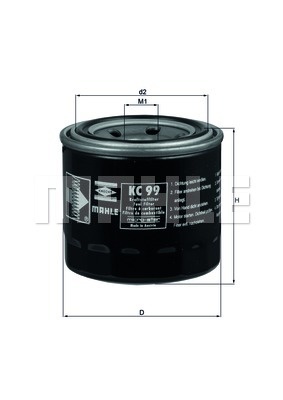 MAHLE ORIGINAL Fuel Filter TOYOTA,DAIHATSU KC 99 72098606,72098616,74531050 2098616,20986162,72098616,99102121,MN000049,6599194,6640801,6960823