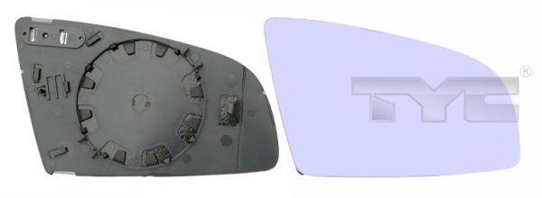 TYC Wing Mirror Glass Left 302-0028-1 Side Mirror Glass,Mirror Glass AUDI,A6 Avant (4F5, C6),A3 Schrägheck (8P1),A4 Avant (8ED, B7),A3 Sportback (8PA)