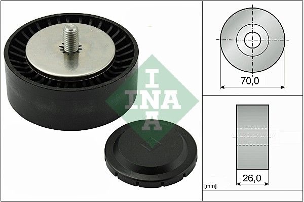 INA Idler Pulley BMW,ALPINA 532 0553 10 11287790448,7790448,11287790448 Guide Pulley,Deflection Pulley,Deflection/Guide Pulley, v-ribbed belt 7790448