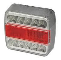 Rear light 5 functions 10 LED 100x10x37mm