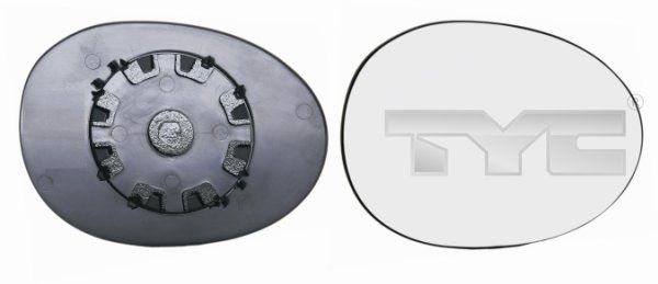 TYC Wing Mirror Glass Right 305-0115-1 Side Mirror Glass,Mirror Glass PEUGEOT,TOYOTA,CITROËN,107 Schrägheck (PM_, PN_),AYGO (WNB1_, KGB1_)