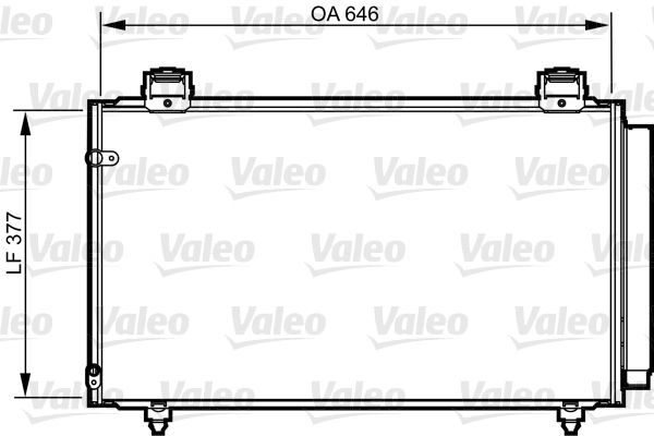 Condenser, air conditioning 814210 Valeo