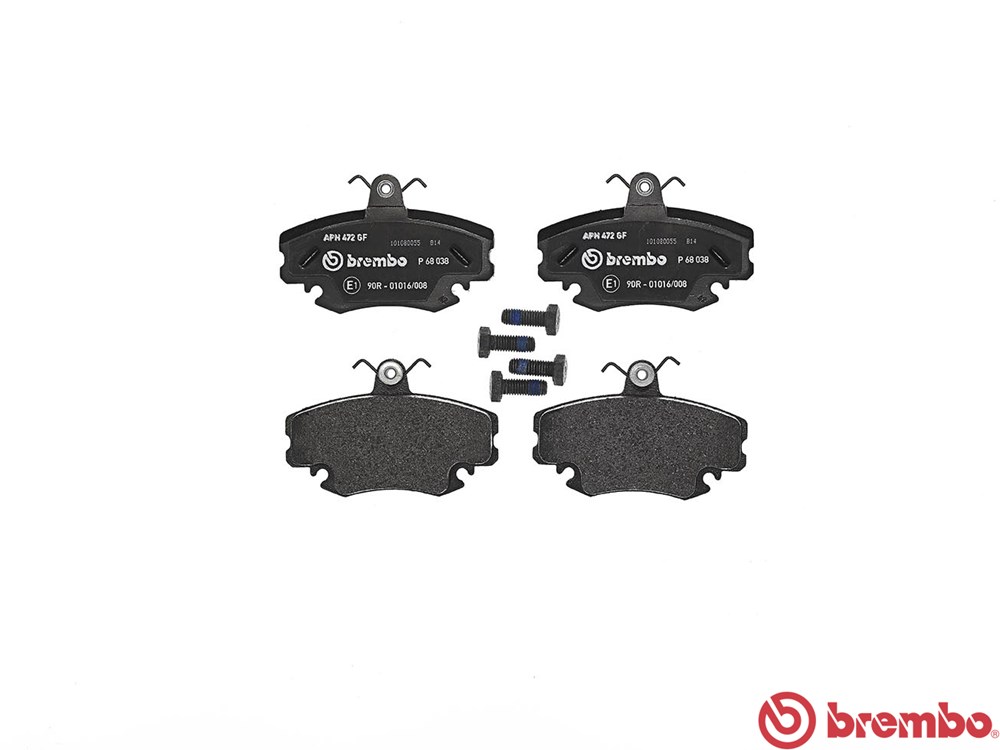 BREMBO Brake pad set RENAULT,PEUGEOT,DACIA P 68 038 6025071042,7701201669,7701202284 7701202285,7701202289,7701202635,7701202712,7701202894,7701203129
