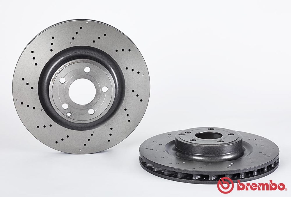 BREMBO Brake disc perforated/vented 09.B744.51 Brake rotor,Brake discs MERCEDES-BENZ,E-Klasse Limousine (W212),E-Klasse T-modell (S212),SLK (R172)