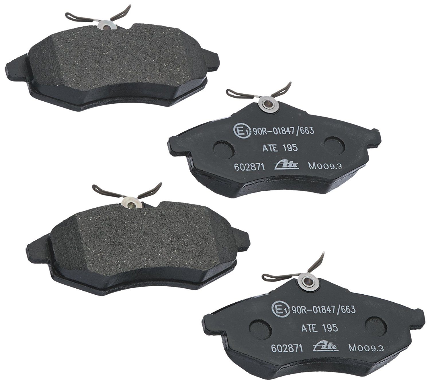 ATE Brake pad set excl. wear warning contact 13.0460-2871.2 Brake pads,Brake pad set, disc brake CITROËN,C3 I Schrägheck (FC_, FN_),C2 Schrägheck (JM)
