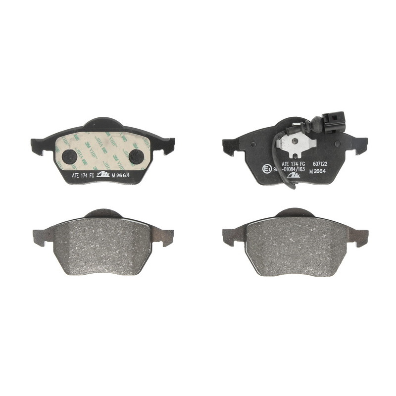 ATE Brake pad set incl. wear warning contact 13.0460-7122.2 Brake pads,Brake pad set, disc brake VW,AUDI,SKODA,Golf IV Schrägheck (1J1),POLO (9N_)