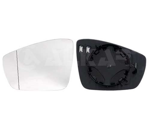 ALKAR Wing Mirror Glass Left 6471123 Side Mirror Glass,Mirror Glass VW,SKODA,SEAT,Polo Schrägheck (6R1, 6C1),up! Schrägheck (121, 122, BL1, BL2)
