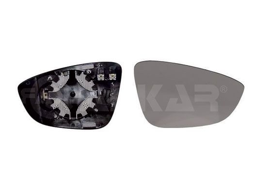 ALKAR Wing Mirror Glass Right 6432133 Side Mirror Glass,Mirror Glass VW,Passat Variant (365),SCIROCCO (137, 138),Passat CC (357),Eos (1F7, 1F8)