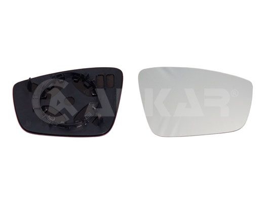 ALKAR Wing Mirror Glass Left 6411182 Side Mirror Glass,Mirror Glass VW,SKODA,SEAT,up! Schrägheck (121, 122, BL1, BL2),Citigo Schrägheck,Mii (KF1_)