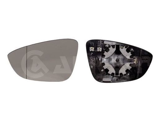 ALKAR Wing Mirror Glass Left 6471133 Side Mirror Glass,Mirror Glass VW,Passat Variant (365),SCIROCCO (137, 138),Passat CC (357),Eos (1F7, 1F8)
