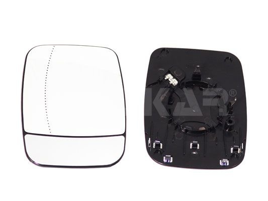 ALKAR Wing Mirror Glass Left 6471645 Side Mirror Glass,Mirror Glass OPEL,RENAULT,FIAT,Vivaro B Combi (X82),Vivaro B Kastenwagen (X82)